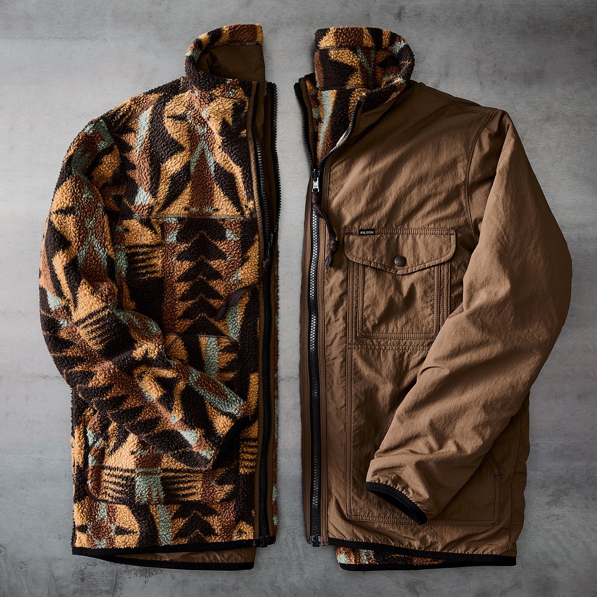 REVERSIBLE PILE FLEECE JACKET - Image 7